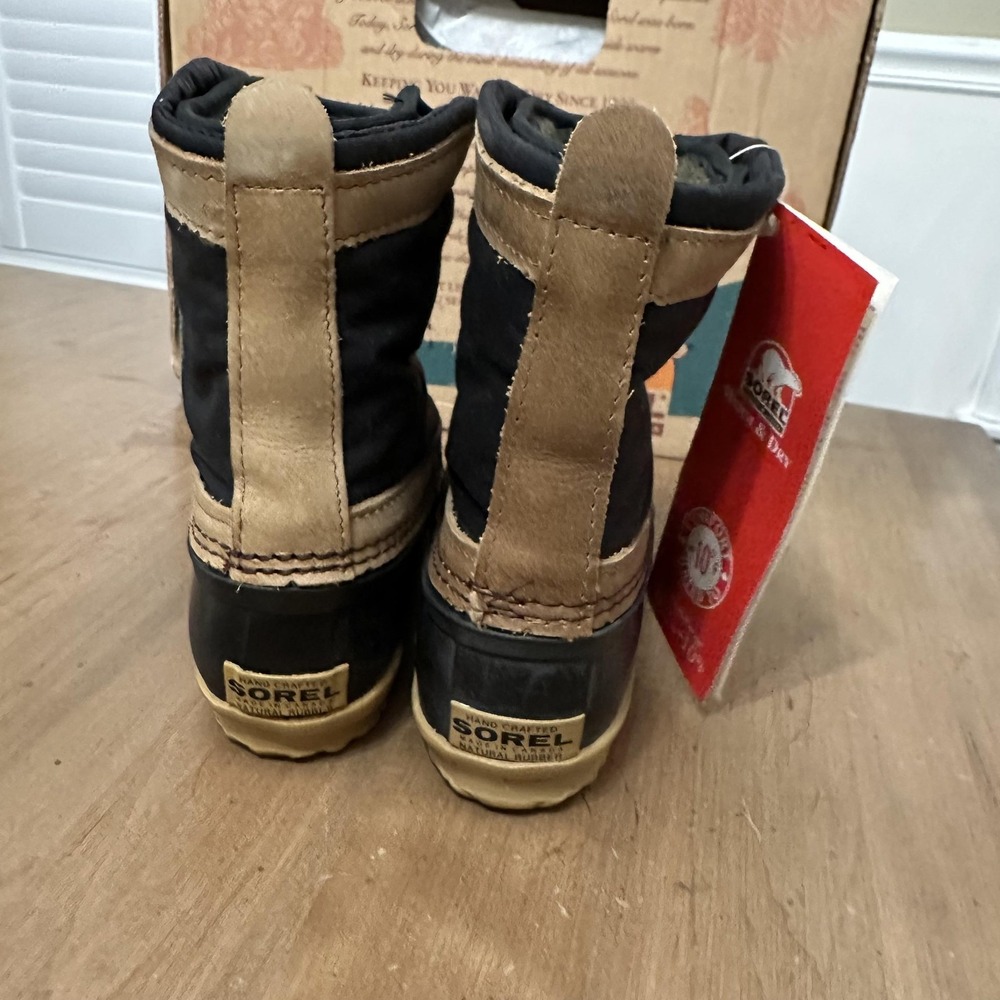 Sorel Huron II Boots Womens Size 6 Black Waterproof Winter Snow Warm Dry USA - Picture 8 of 10